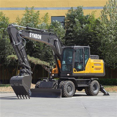 Excavadora de rodes compactes